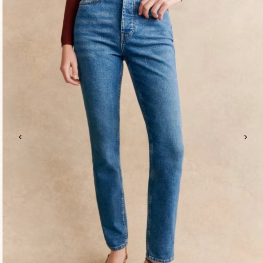 Sezane Brut Sexy Black Jean Size 26 - Picture 4 of 5